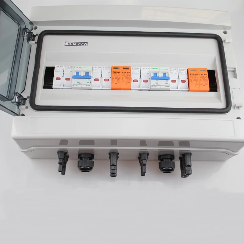 Фотогальванический блок молниезащиты постоянного тока IP65 одиночный вход и одиночный выход энергосберегающее оборудование для солнечной энергии оптом