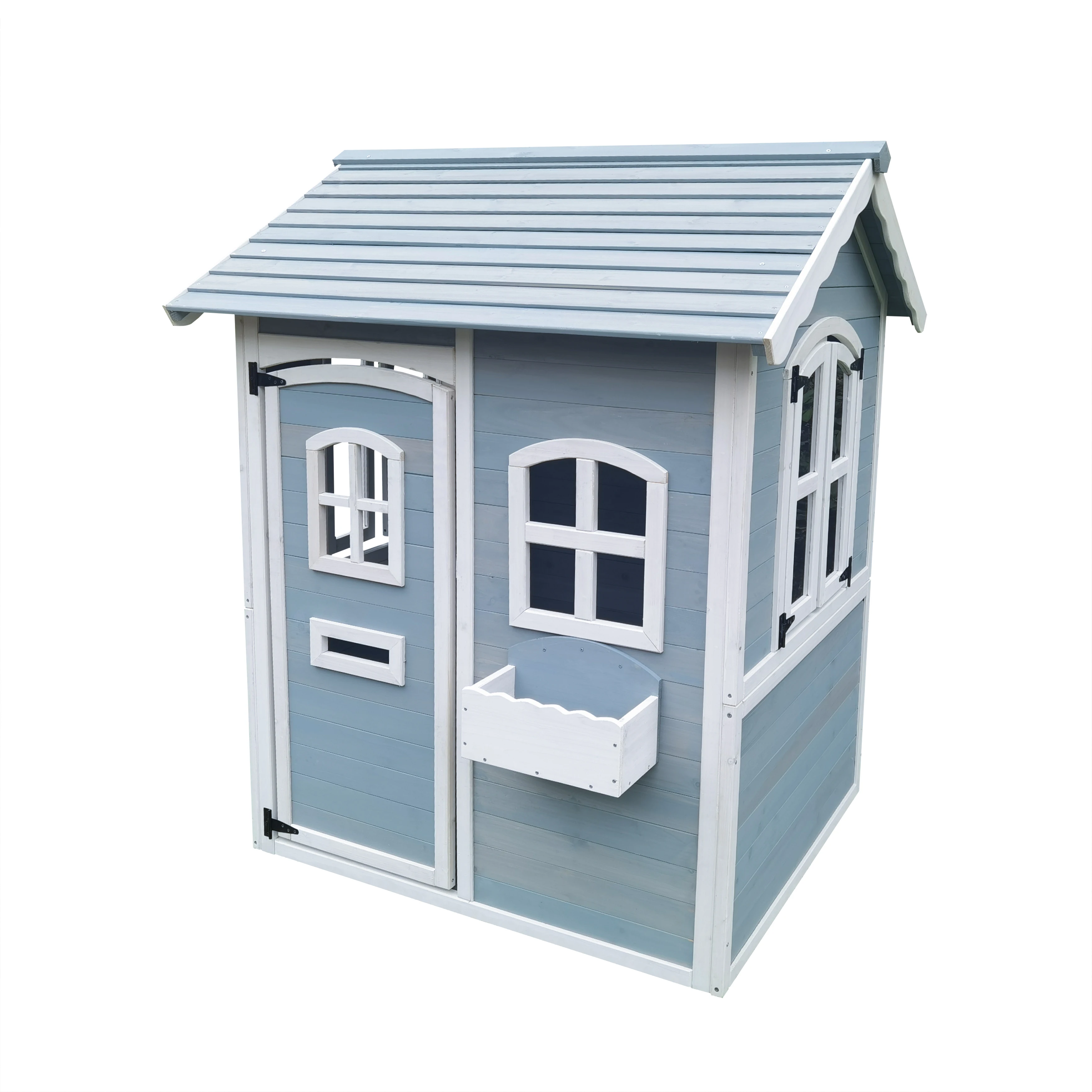 Wholesale factory direct wooden cubbyhouse backyard kids wooden house outdoor
