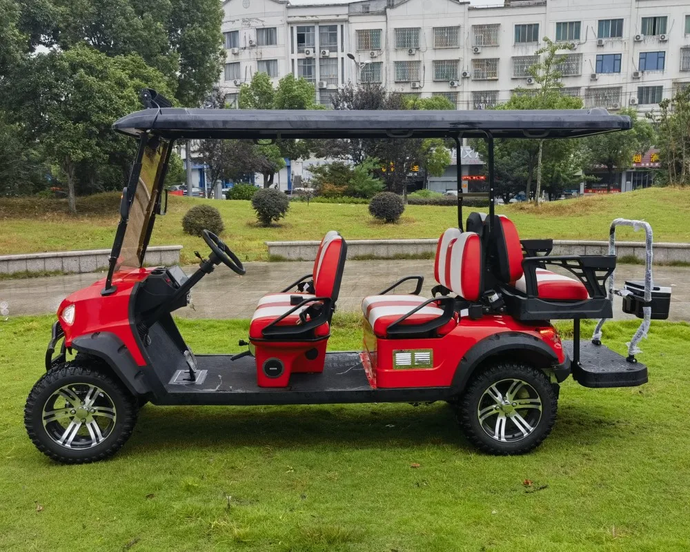 4x4 drive 6 seater gas powered golf cart