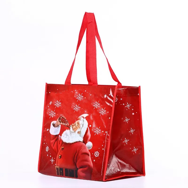 Customized Printing Extra Large Reusable Shopping Tote Bag Recyclable Laminated Pp Woven Bag