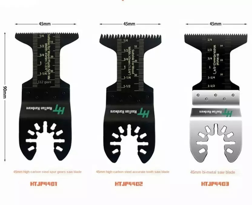 Quick Release High Carbon Steel Saw Blade Oscillating Multi tool Saw Blade Set for plastic, wood, soft metal Cutting