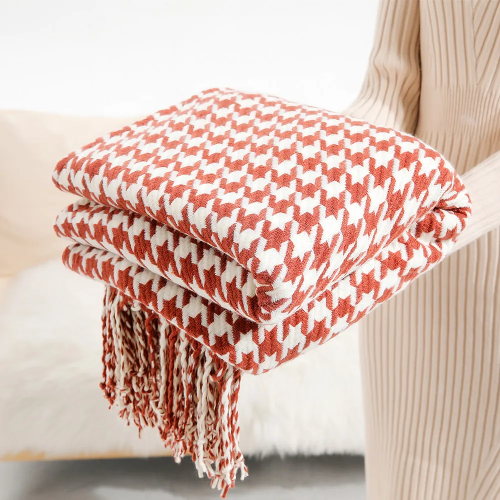 Amazon Hot Sale Fluffy Comfort Blanket Thick Blankets for Winter Chunky Knitting Blanket