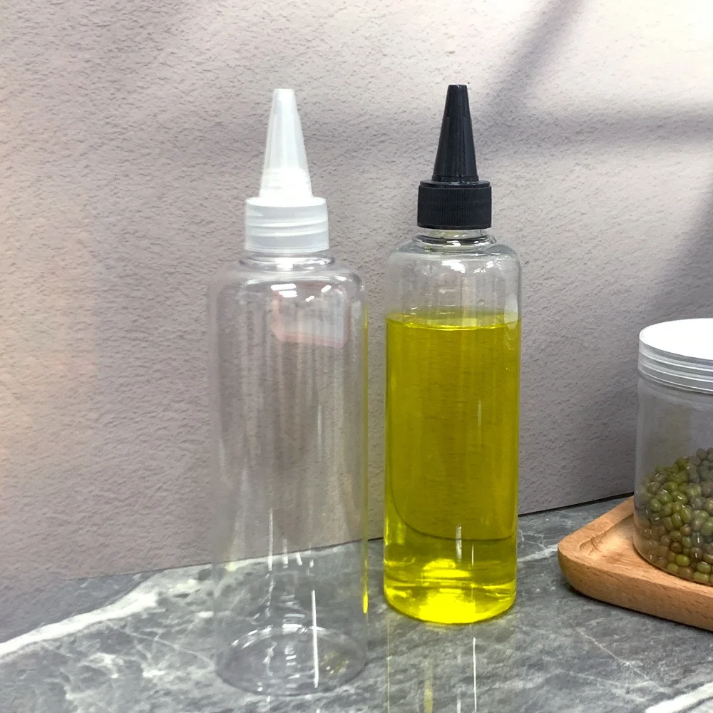 Hot-Sale Plastic Squeeze Sharp Mouth Squeeze Bottles with Twist Cap