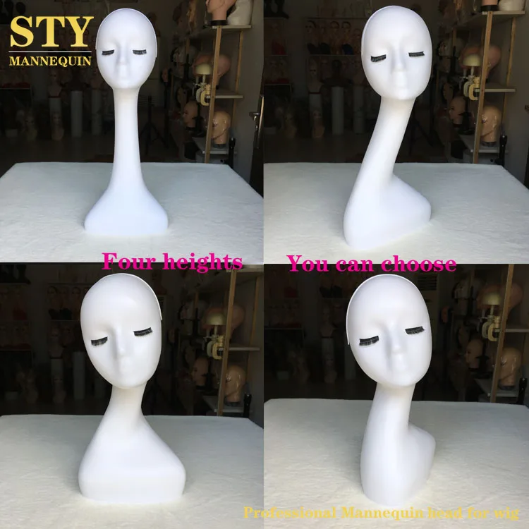 Mannequin Head for Eyelashes Mannequin Bust for Hats Velvet Mannequins Display