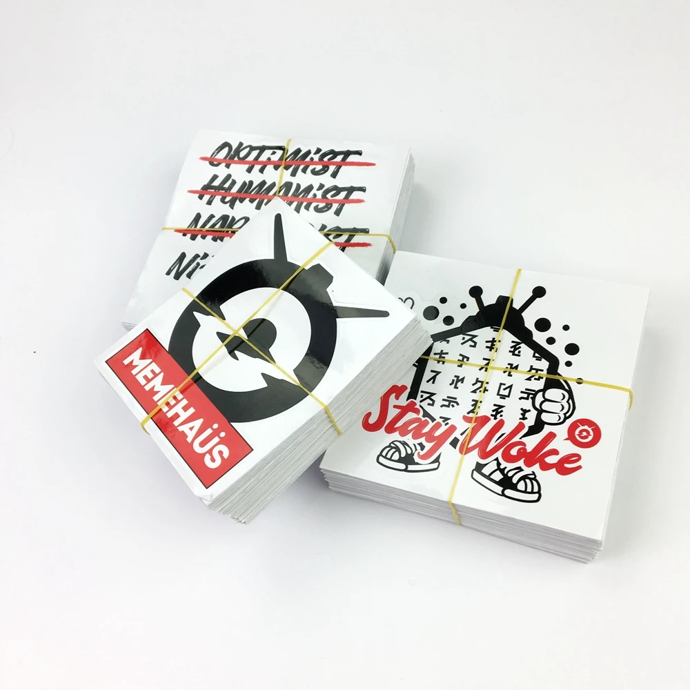 Индивидуальная высечка виниловых наклеек 100 шт. MOQ индивидуальная цифровая печать Защита от УФ-лучей водонепроницаемый ПВХ винил