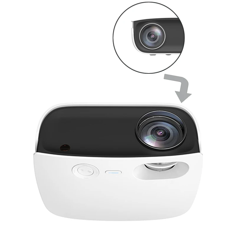 Умный беспроводной видеопроектор Pico 4k Заводская поставка поддержка 3d Business светодиодный динамик фокусная лампа батарея стильный чип наружная оперативная