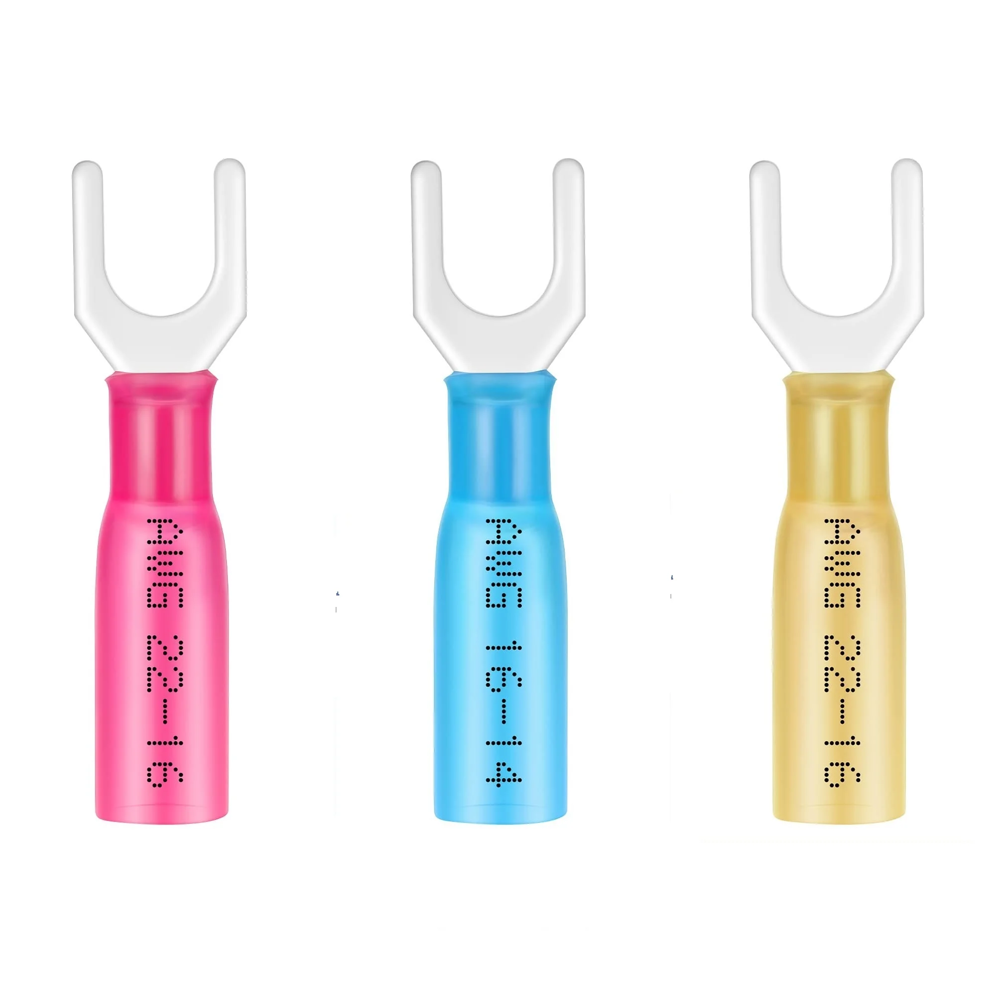 Sundimo Factory Wholesales Heat Shrink Fork Wire Connectors Waterproof Marine Automotive HS-SV Crimp Terminals