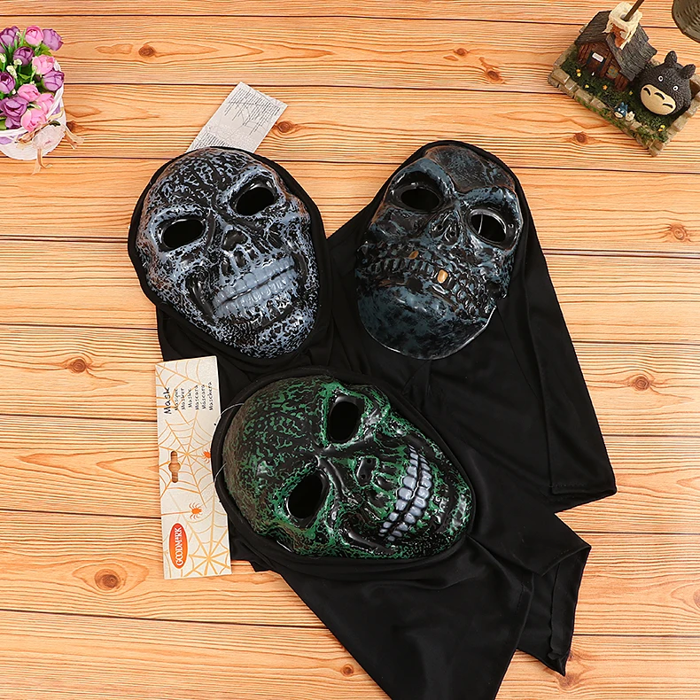 cheap custom fashion popular Halloween Party Costume Supplies Cosplay plastic mask PVC blister party mask Occasion Halloween