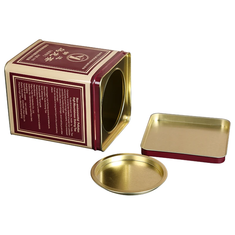 Пустая жестяная коробка для хранения чая металлическая банка квадратная жестяная коробка