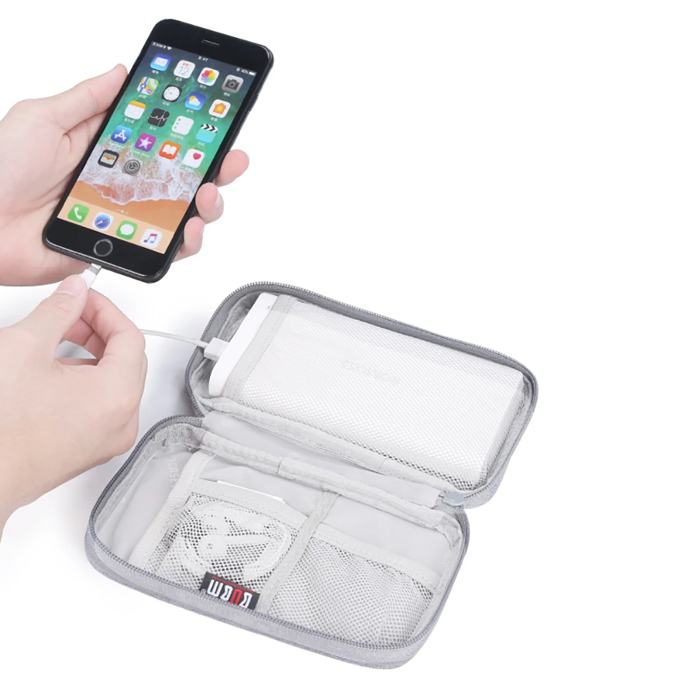 
BUBM Manufacturer travel charger Power Bank Accessory Earphone Pouch bag 