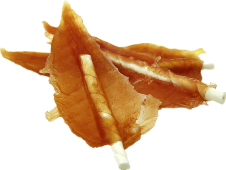 Chicken Breast Jerky Inserted by Twisted Rawhide dogs chew treat