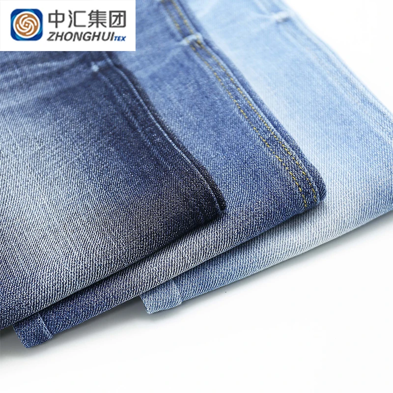 Soft Viscose Twill Textiles Denim Selvedge Fabric For Jeans Patches