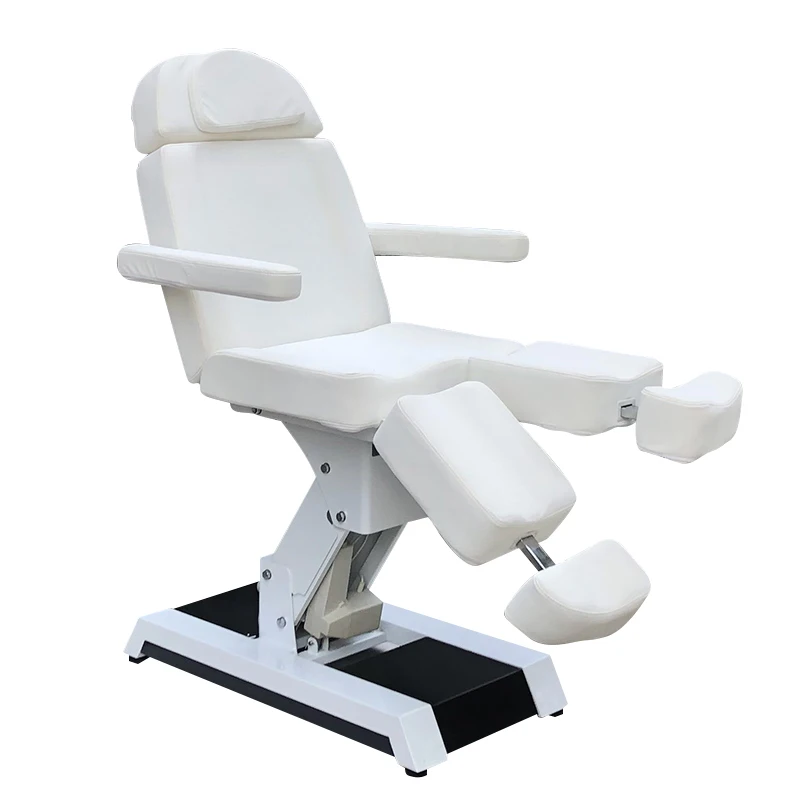 Массажный стол с 3 двигателями, гидравлическая кровать для лица, Электрический массажер для салона красоты, электрическая кровать для салона красоты