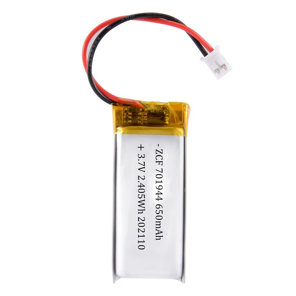 KC Approved ZCF 701944 3.7V 650mAh Lithium Polymer Battery Cell Pack for Smart Watch