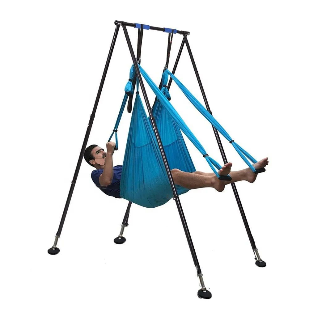 Yoga Stand Swings Frames Aerial Yoga Stand Aerial Support Frame Aerial Yoga Rigging with Aerial Silk Outdoor Fitness