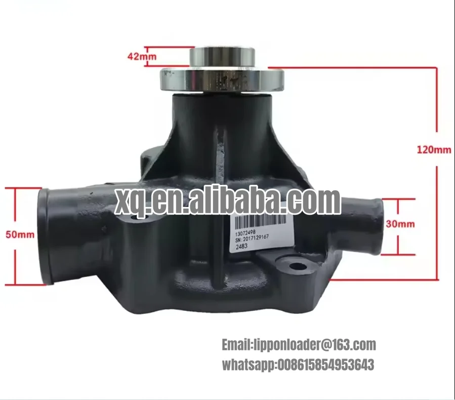 WP2 WP4 diesel engine cooling water pump 13072498  LIWOWeichai Deutzz engine diesel parts