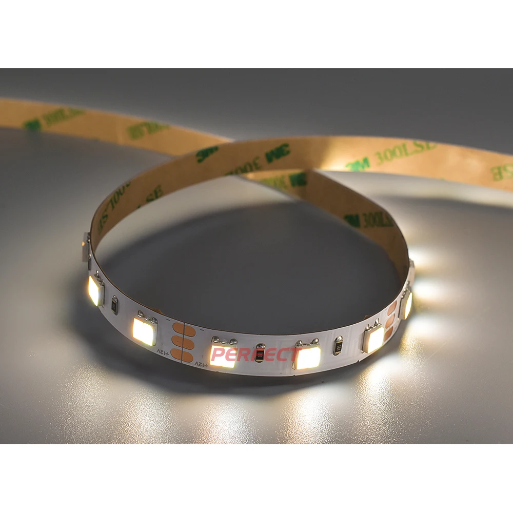 12 В SMD5050 CCT регулируемая светодиодная лента 10 мм ширина PCB CRI80 9 6 вт/м IP20 не водонепроницаемая полоса