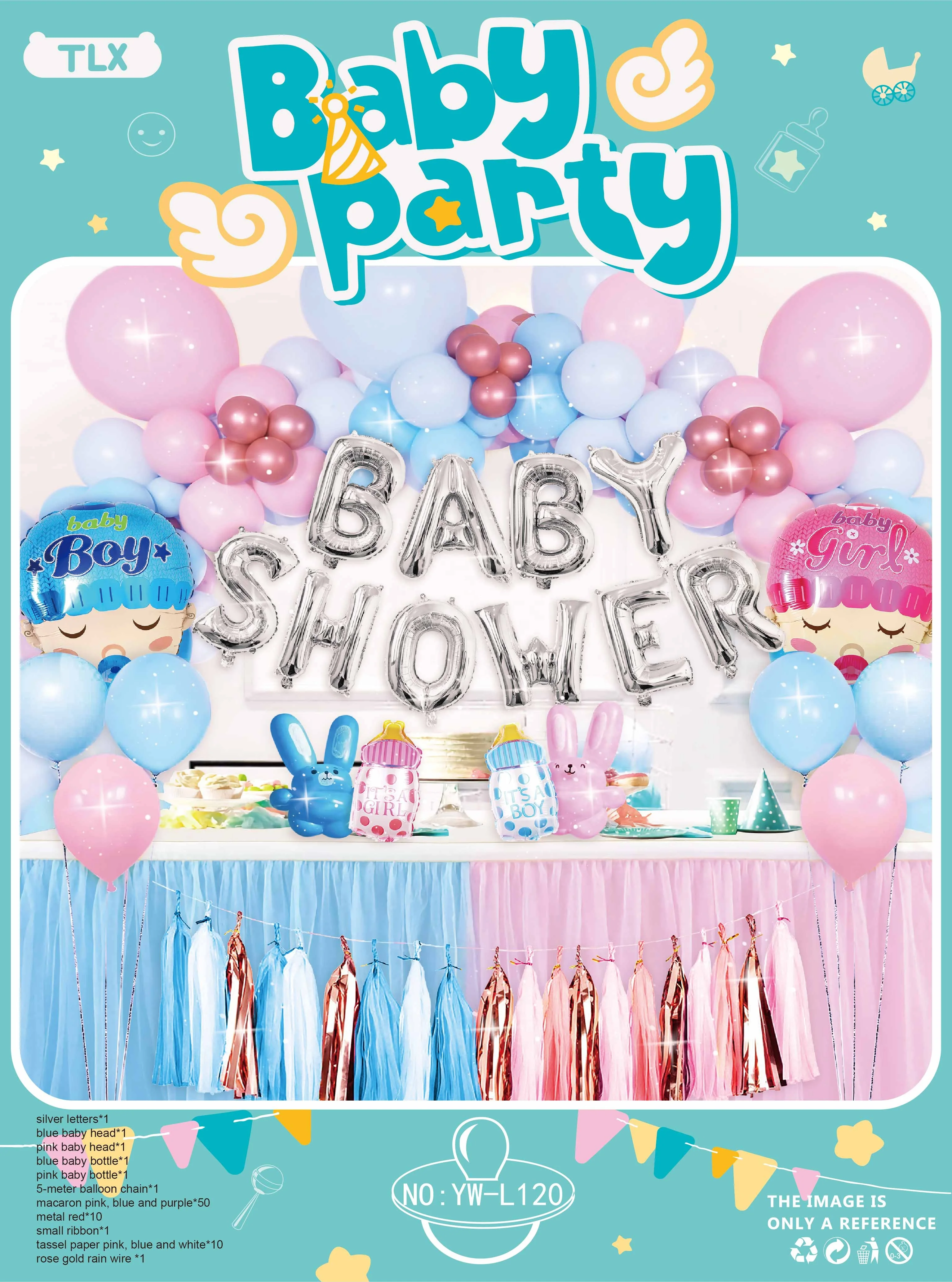 11 Year Party Supplier Wholesale Baby Shower Decorations for Girl & Boy Balloon Garland Arch Baby Shower Balloon Arch Decoration