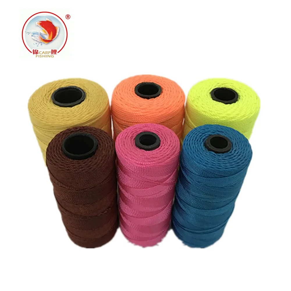 Высокопрочная полиэтиленовая многонитевая рыболовная сеть нитка 3 стойки витая нейлоновая плетеная веревка