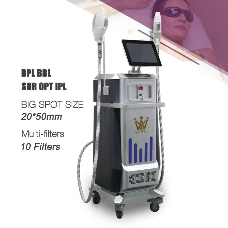 China Supplier Permanent Unhairing Handpiece Protect Design Ipl DPL Hair Removal DPL Machine