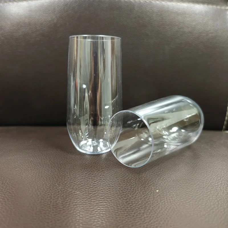5oz tasted wine glass plastic champagne flutes disposable unbreakable drink cups