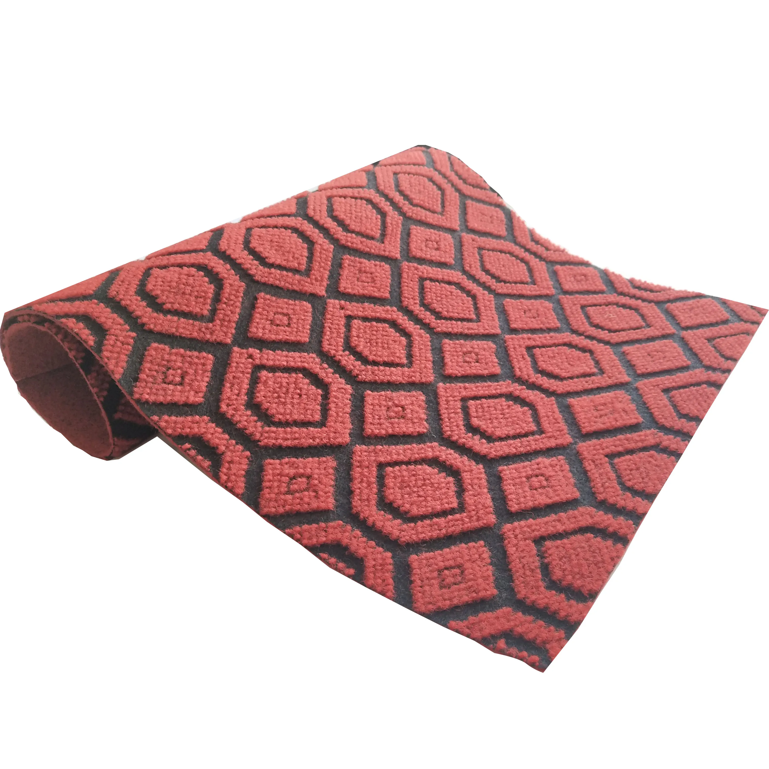 Полиэфирный нетканый двухцветный рулон жаккардового коврового покрытия