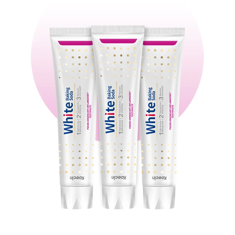 100g Private label high quality baking soda whitening tooth paste natural mint flavor teeth whitening toothpaste