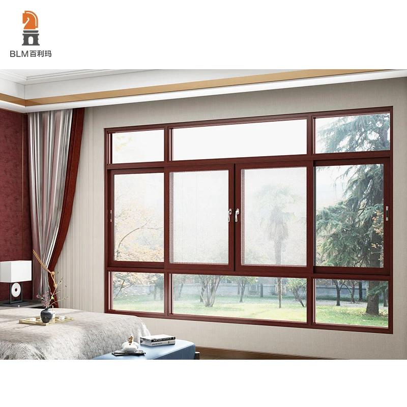Modern Superior Aluminum Glass Sliding Window Soundproof Florida Approved Residential Passive House Sliding Window Windows