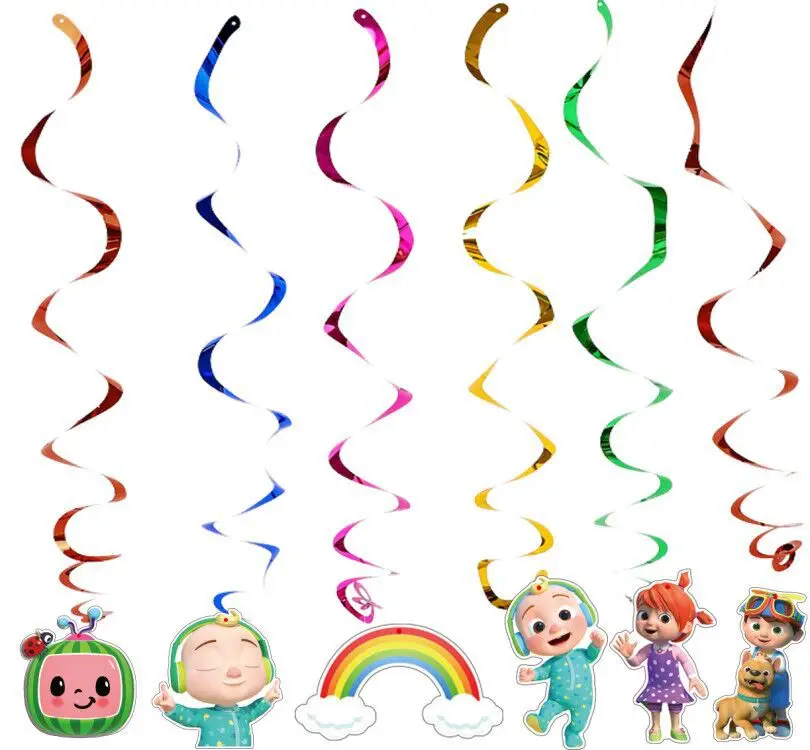 Лидер продаж, Cocomelon, товары для дня рождения, одноразовая посуда, тарелка, чашка, медная скатерть для торта