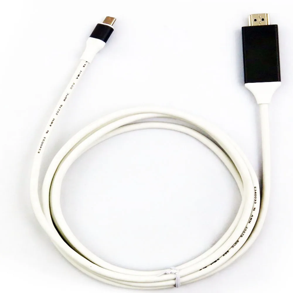 High Quality 4K@60Hz HDMI Adapter USB 3.1 Type C to HDMI Cable For Laptop Projector Video Audio USB 3.1 Type C to HDMICable