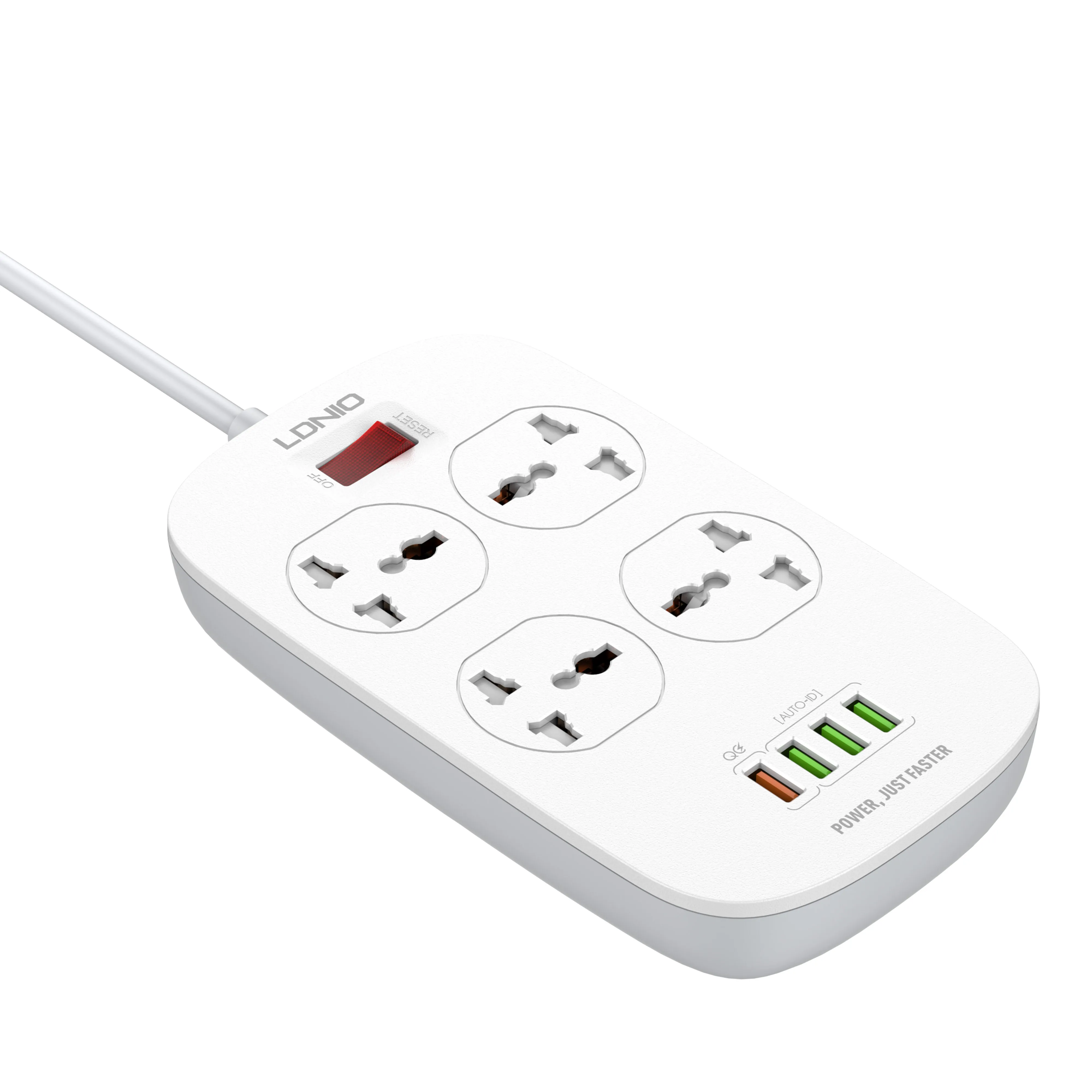 Универсальный сетевой фильтр Ldnio SC4407 для быстрой зарядки QC3.0 с Usb разъемом ЕС Великобритании США стабилизатор