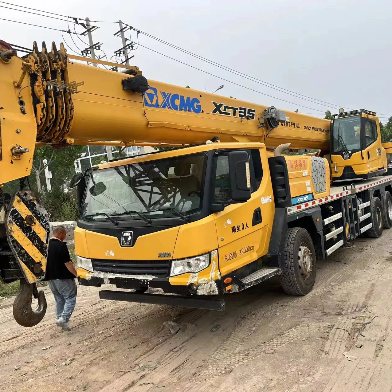original XCMG XCT35L5 XCT25L5 used xcmg 25ton 35ton truck crane for sale good condition xct35l5