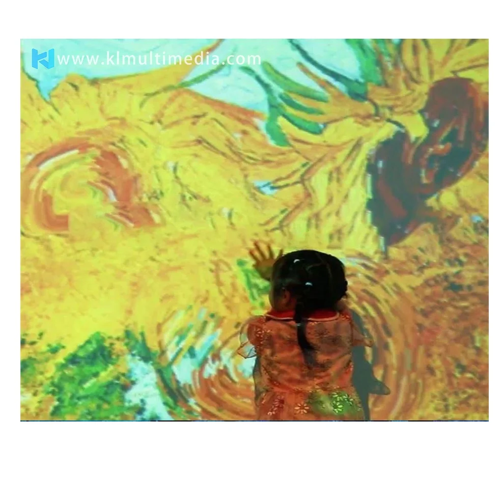 Digital Art Museum Exhibition 3D Immersive Mapping Projector Wall Kinetic Interactive Projection Game For Kids Hologram Exhibit