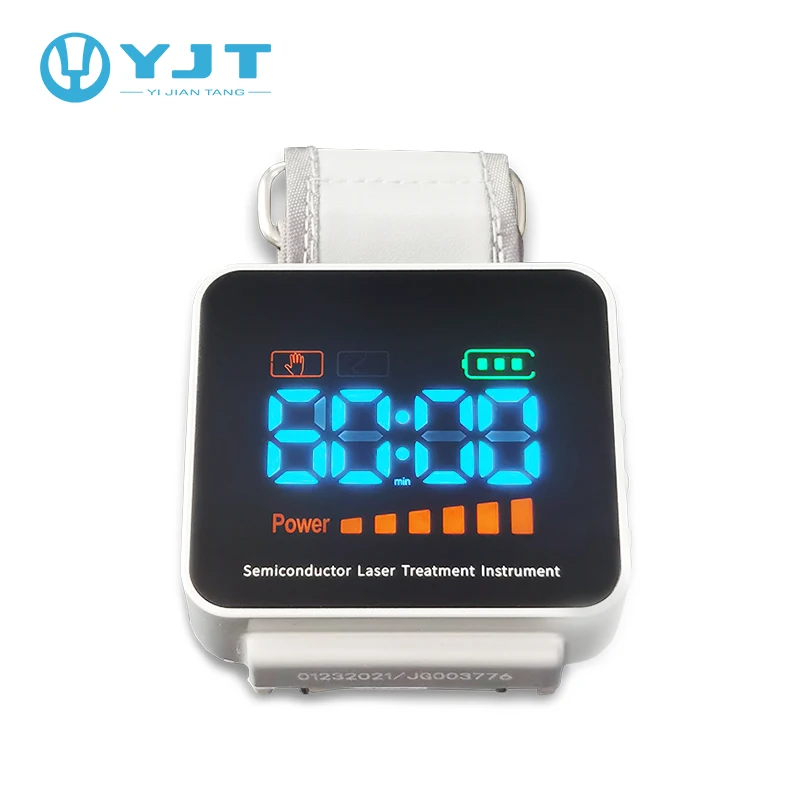 Wuhan Hnc Semiconductor Nose Rhinitis Sinusitis Allergy Wrist Watch 650nm Lllt Laser Therapy