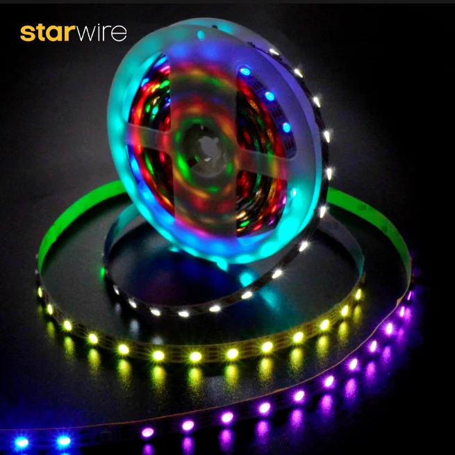 3 Years Warranty UCS512 H4L 5050 RGB 24V Led Strip Light IP20 5M 60LEDs CE ROHS Individual Addressable Led Lights