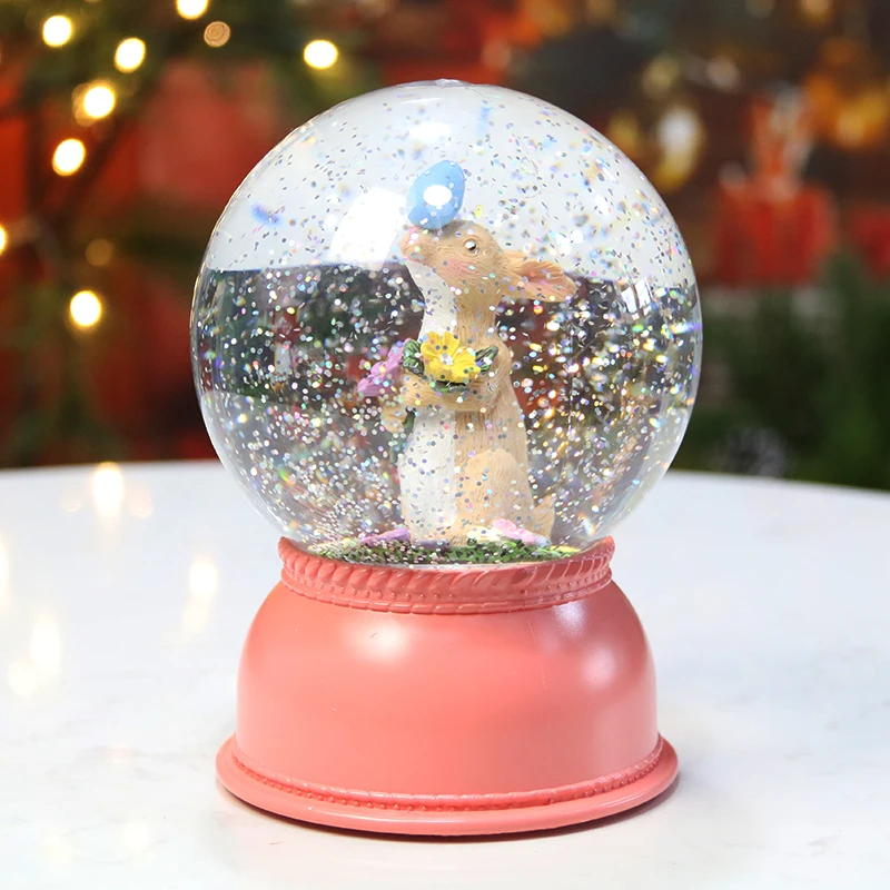 hot sale products 1L christmas lights warm white LED crystal ball lights party holiday decoration