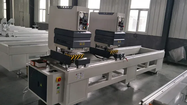 UPVC doors windows machinery PVC window frame Double Head Seamless Welding Machine