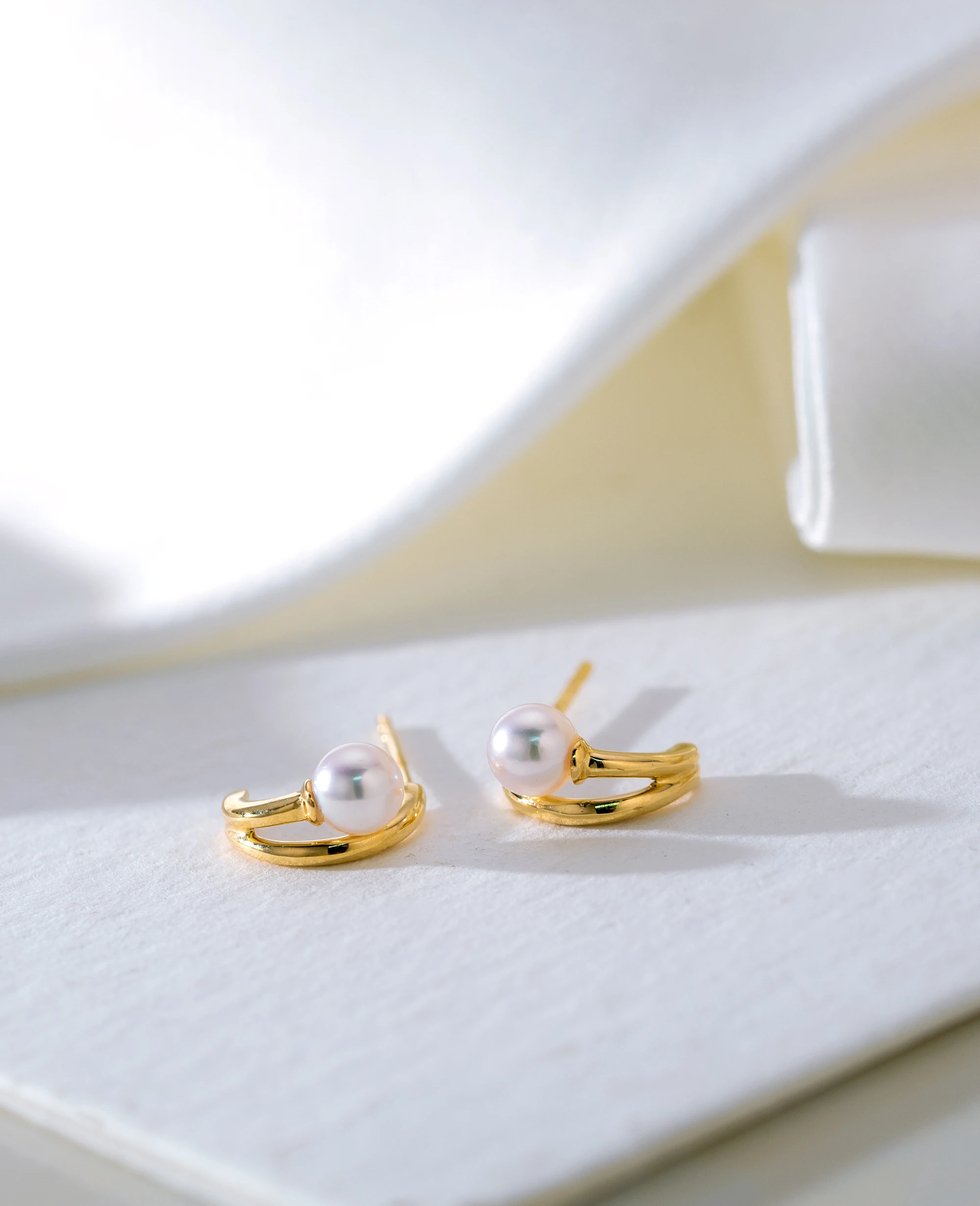 Trendy Romantic Jewelry Simplistic 18K Gold Earrings