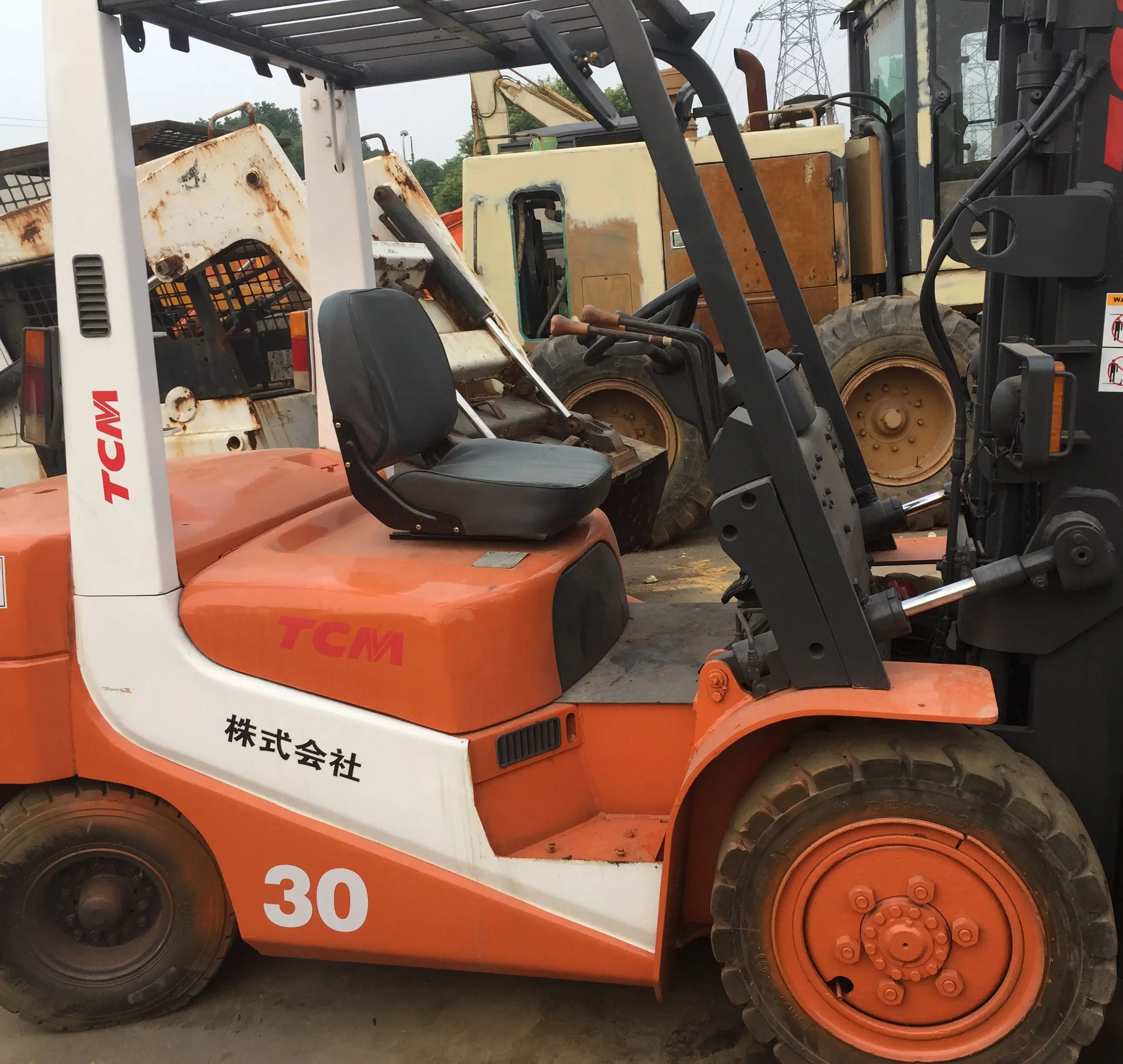 Japan 3ton used diesel forklift for sale, Secondhand TCM Diesel Forklift FD30 cheap price
