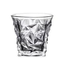 270ML Creative Thick Crystal Whiskey Frost Design Brandy Cup Wineglass Heavy Rock Wineglass Beer Mugs