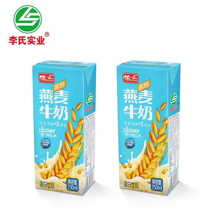 Коммерческий здоровый освежающий вкус LISHI молочный продукт для овса детей и взрослых пожилых людей 250 мл 72 в