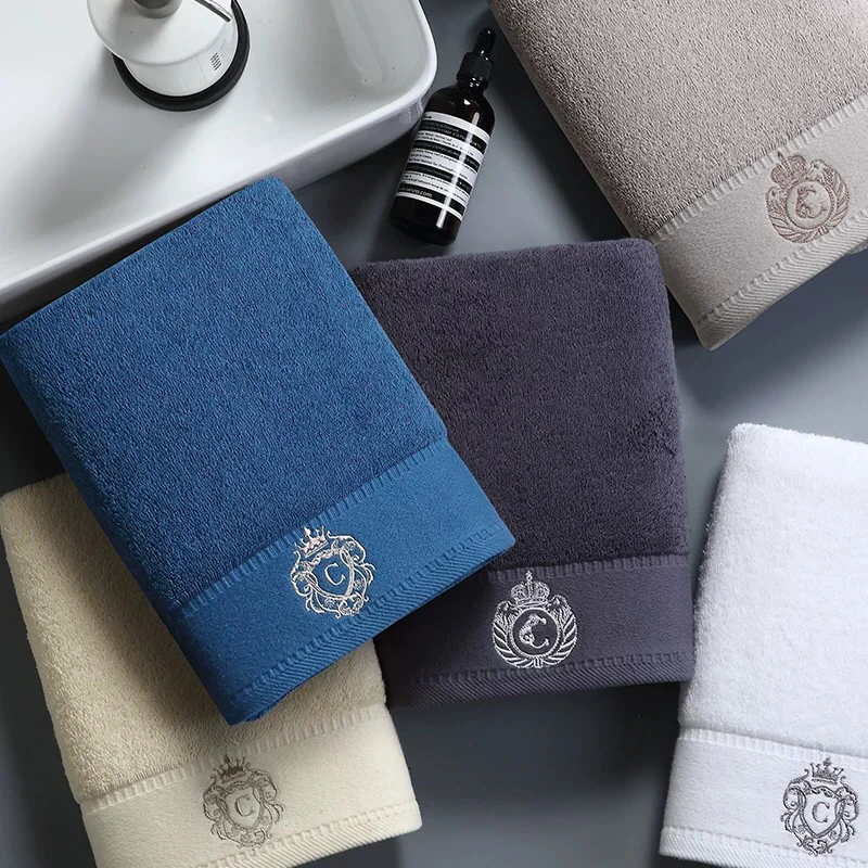 Hotel household towel cotton 100% cotton custom LOGO embroidery towels