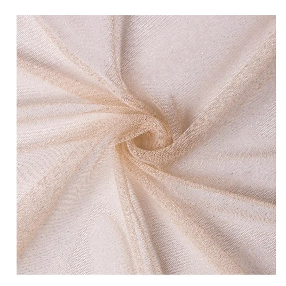 Hot sell classic glitter gold thread bridal fabric tulle embroidery mesh