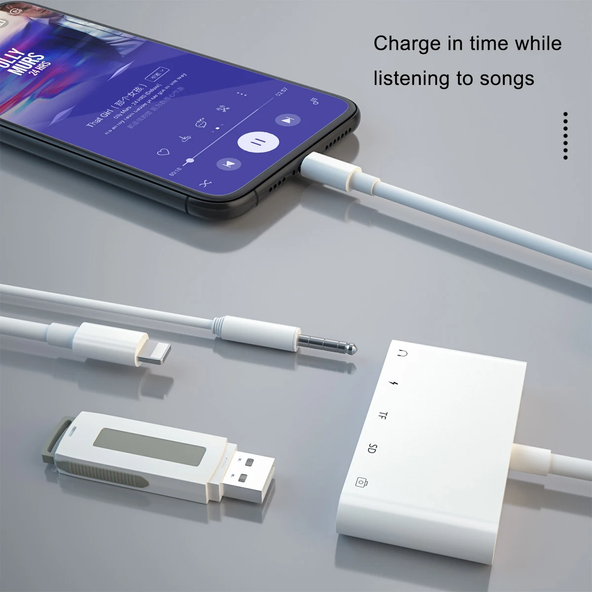  Адаптер Lightning USB OTG для камеры SD кардридер адаптер концентратор