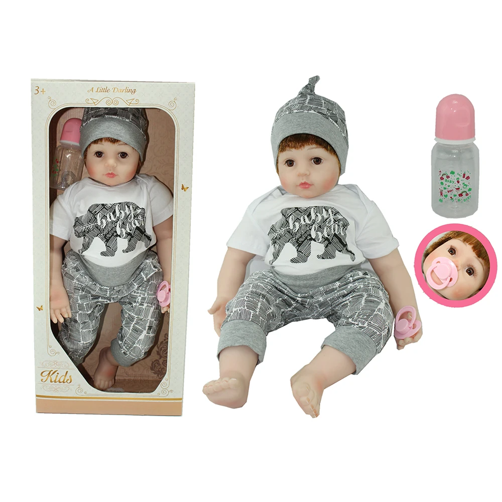 Cute Baby Doll Girl Live Doll Realistic Silicone Reborn Baby Toys Reborn Dolls