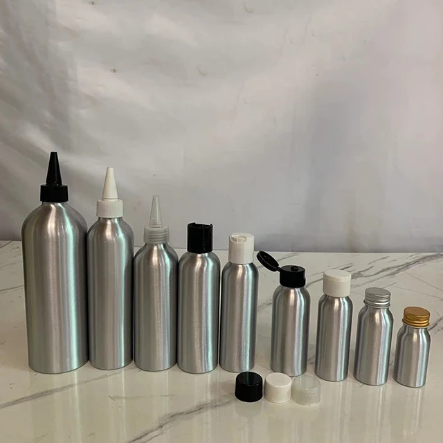 Hengjian пищевые косметические алюминиевые бутылки 30 мл 50 мл 100 мл 2 унции 3 унции 4 унции 200 мл 250 мл 500 мл металлическая бутылка шампуня с винтовой крышкой