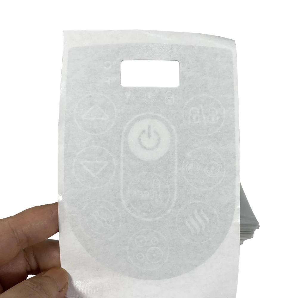 Custom Silk Screen Printed front Control Panel Polycarbonate PC Lexan Label Sticker