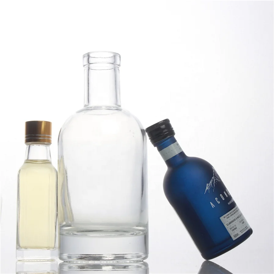 100 ml 50 ml mini empty oslo alcoholic beverages liquor glass bottles with cork lid