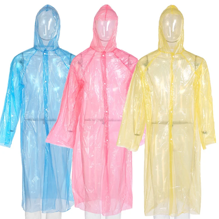 emergency clear branded pvc unisex adult kids raincoat disposable waterproof rain ponchos family pack for adults kid