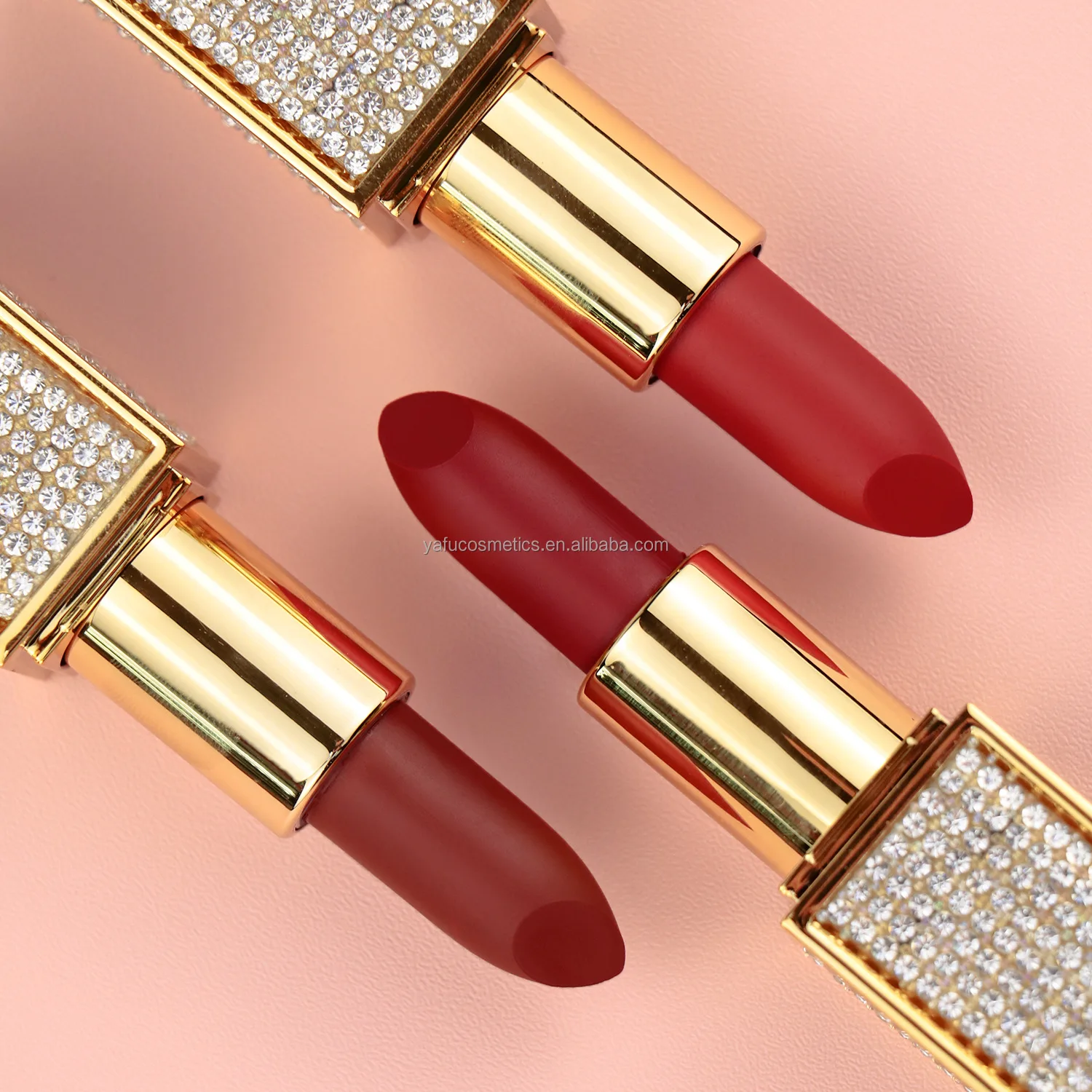 Make Your Own Brand Luxury Diamond Tube Vegan Cream Lipstick Private Label